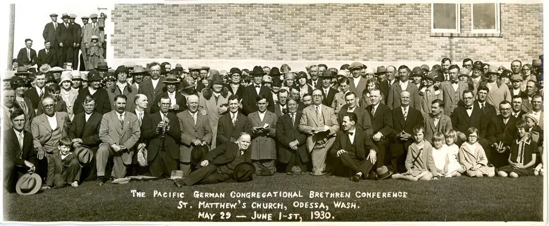 The Pacific German Congregational Brethren Conference at St. Matthews Church in Odessa, Washington from May 29 to June 1, 1930.